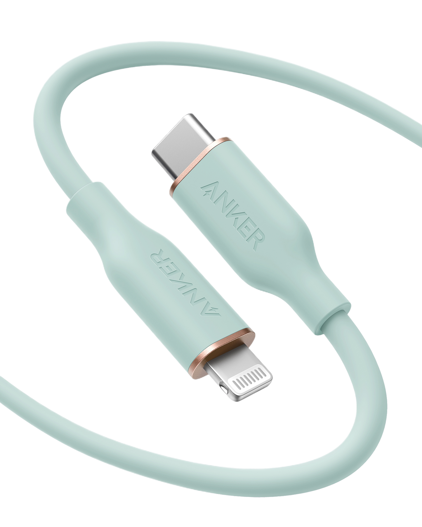 Anker <b>641</b> USB-C to Lightning Cable (Flow, 3ft Silicone)