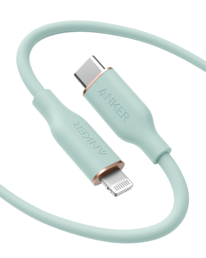 Anker <b>641</b> USB-C to Lightning Cable (Flow, 3ft Silicone)