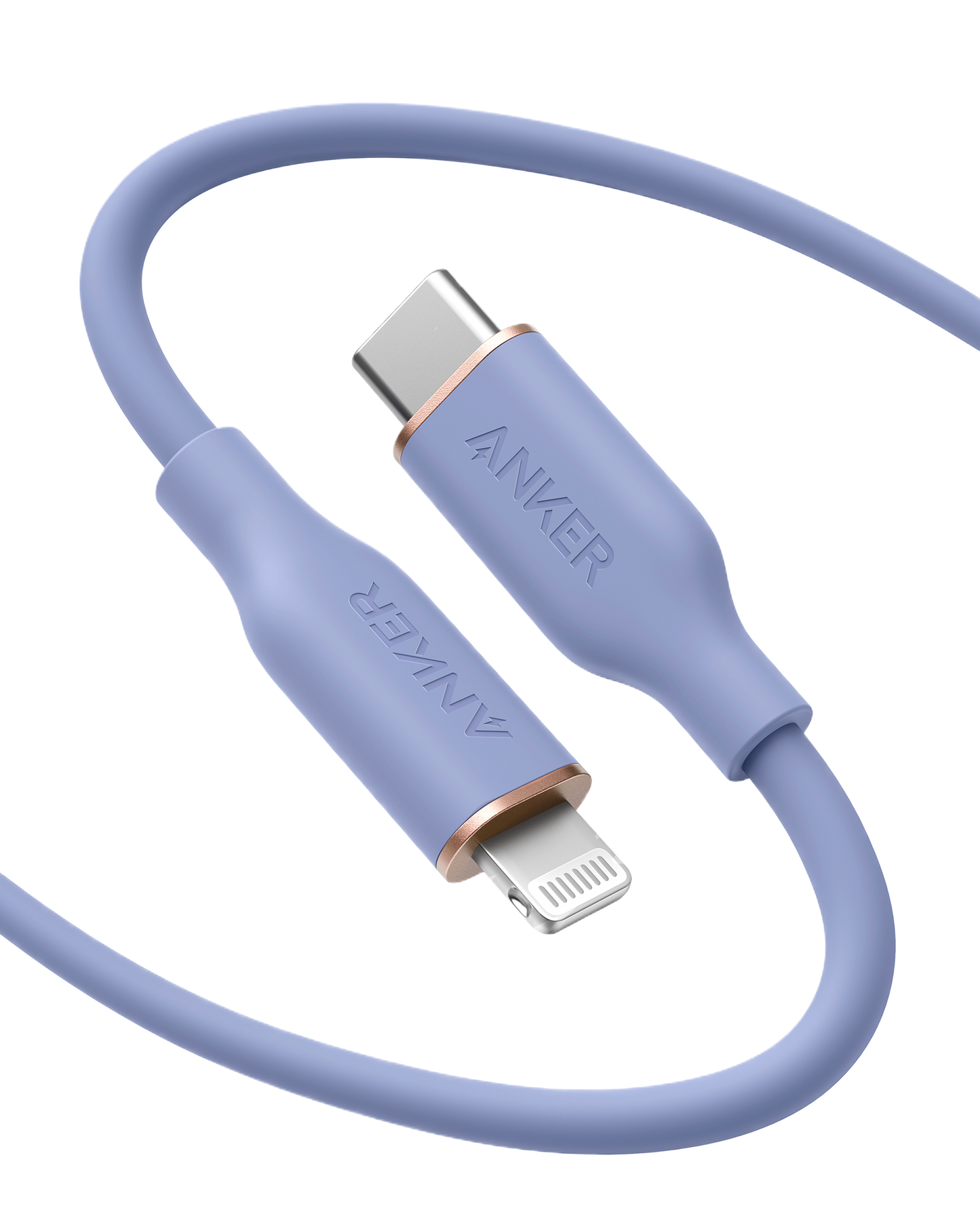 Anker <b>641</b> USB-C to Lightning Cable (Flow, 3ft Silicone)