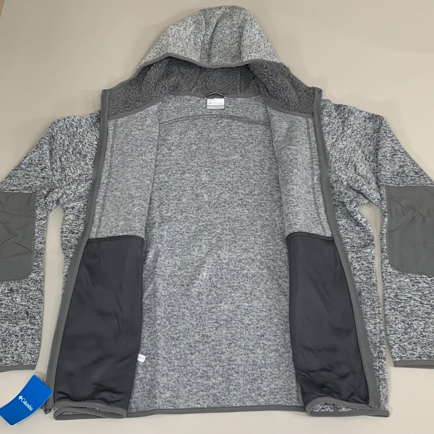 COLUMBIA Sweater Weather Fleece Full Zip Jacket Men's Sz XL Heather Grey