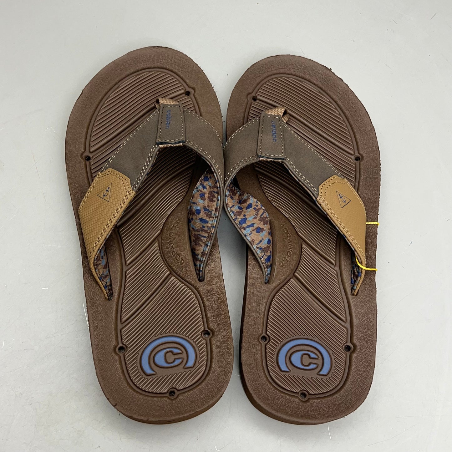 COBIAN Synthetic Suede Draino 3 Sandals  Men's Sz 10, EU 43 Brown HBD23-200-10