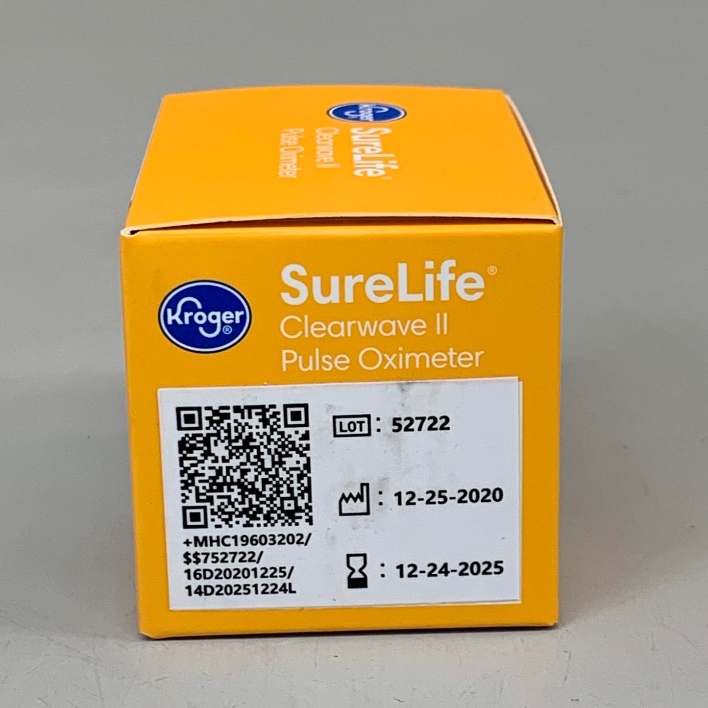 KROGER SureLife Clearwave 2 Pulse Oximeter Soft Pad Finger Insert BB 12/25