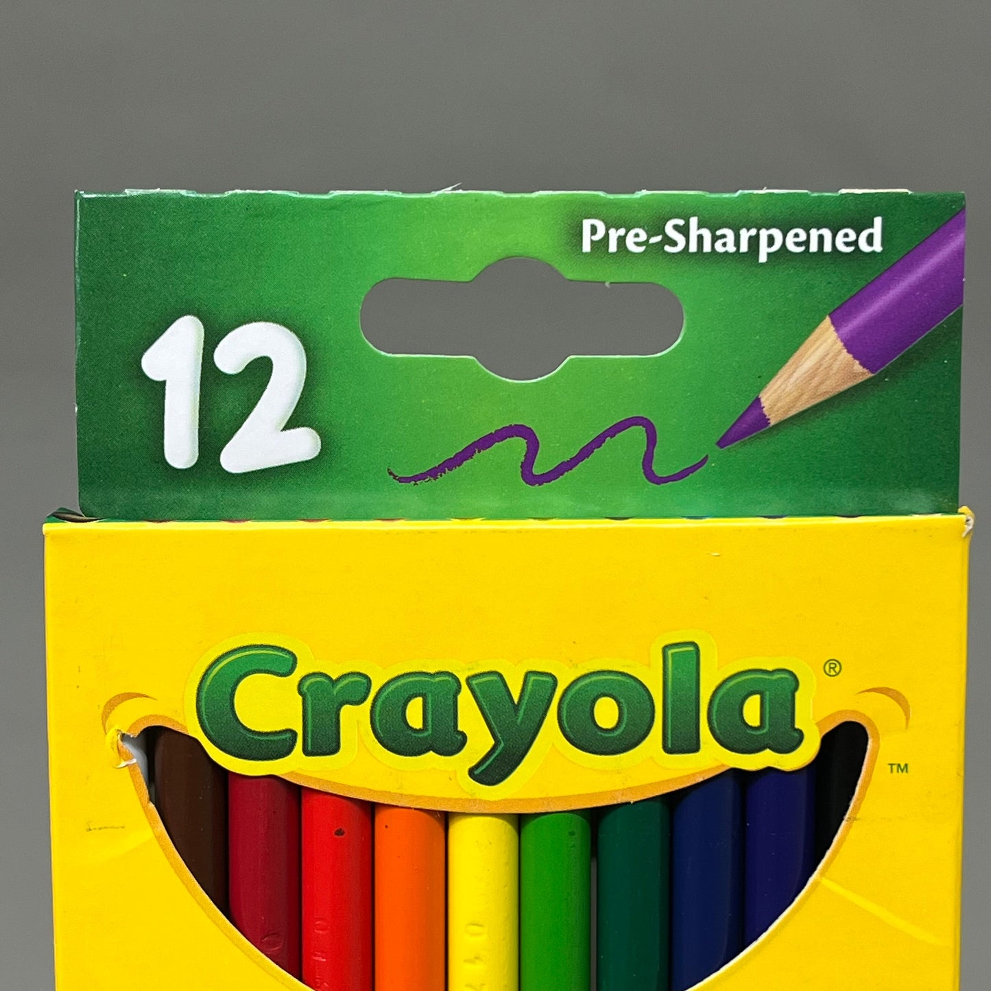 CRAYOLA (12 PACK) Wood Colored Pencils Long Pre Sharpened 12 Pencils Per Package