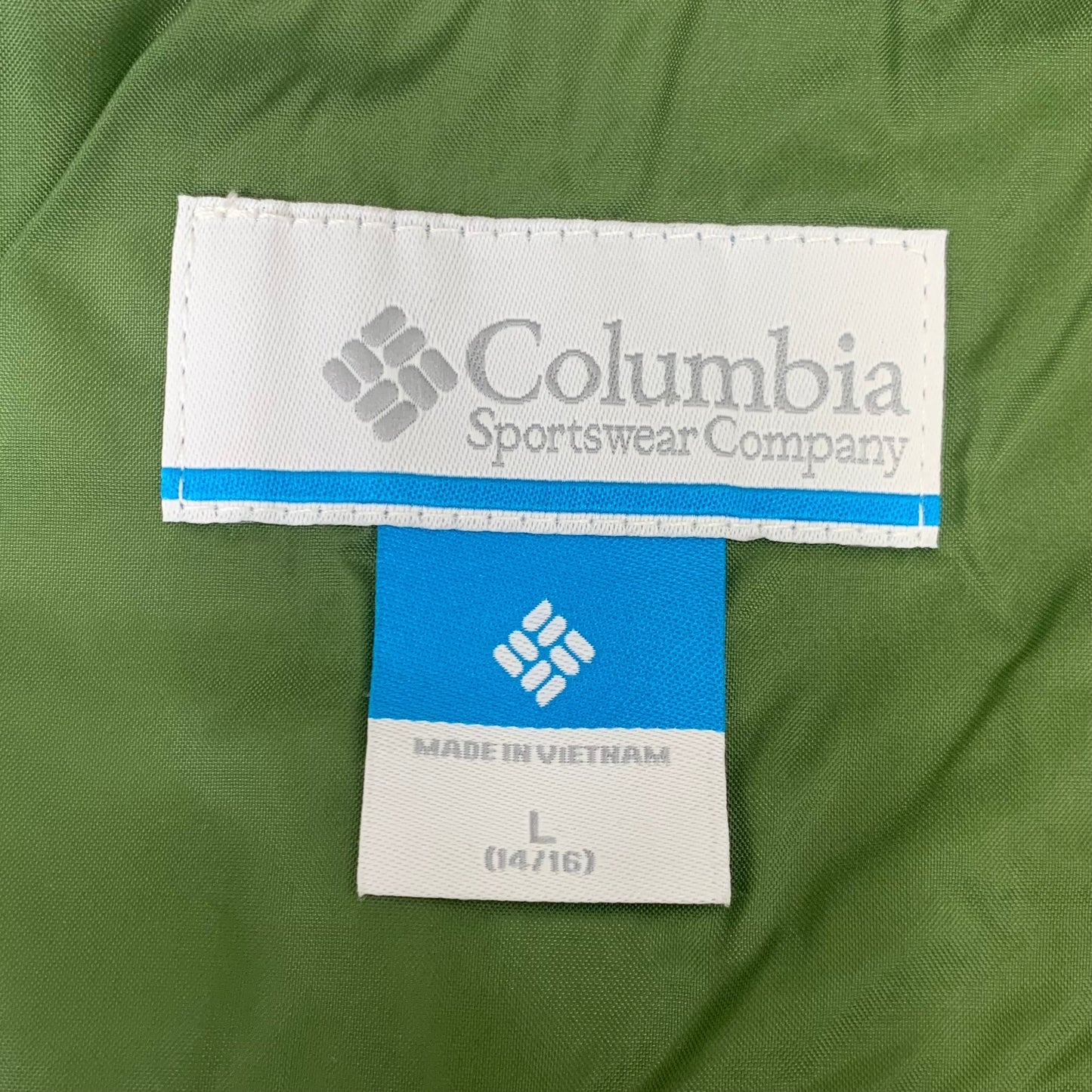 COLUMBIA Rain-Zilla Fleece Lined Jacket Unisex Youth Sz L Black Canteen RB3418-008