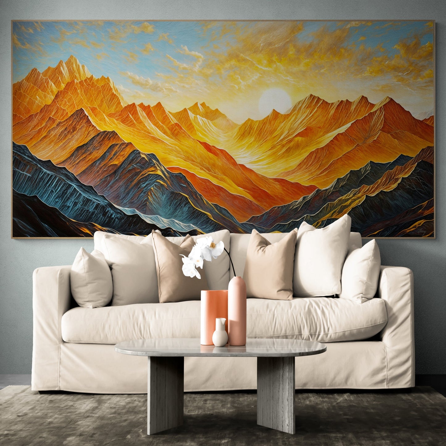 Canvas Print: "Alpenglow Majesty"