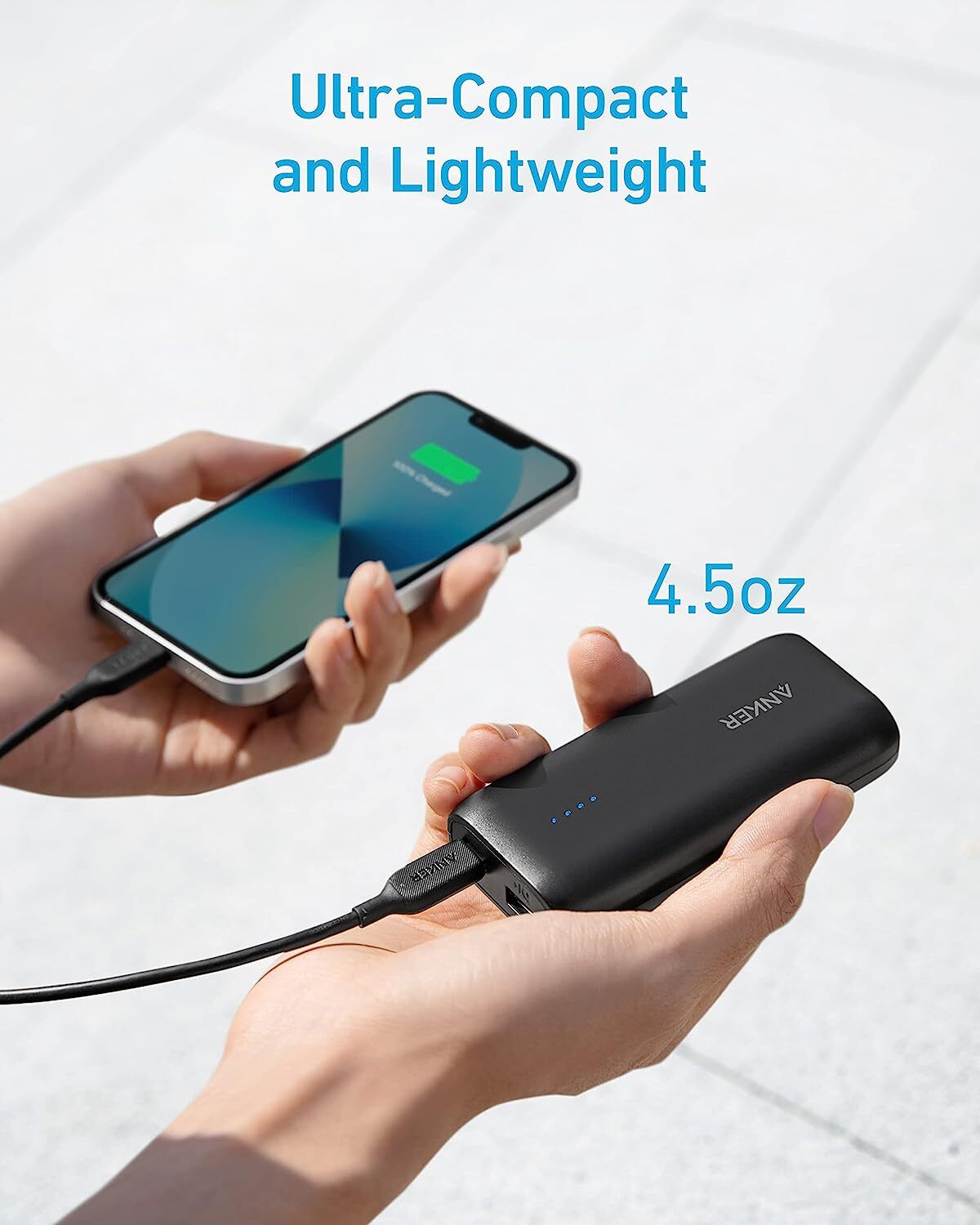 Anker Power Bank Dual USB Mini‑USB - USB‑C High-Capacity 5 V