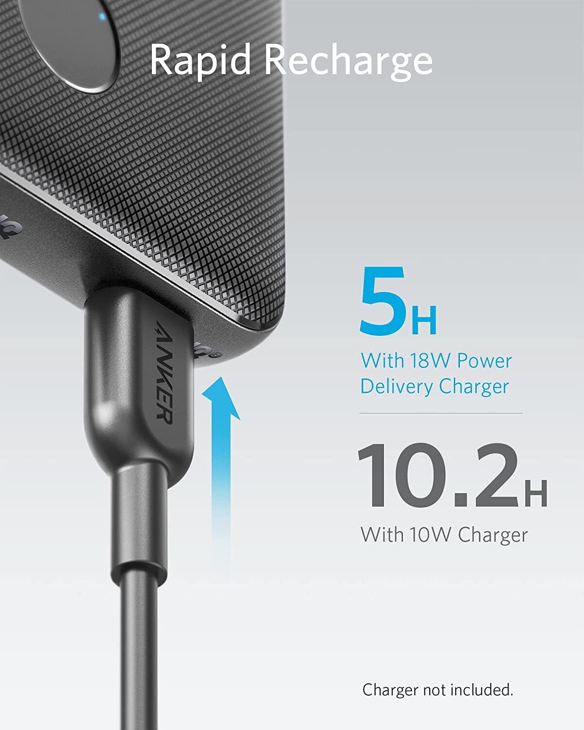 Anker Power Bank USB‑C PD Fast Charge 10,000 mAh