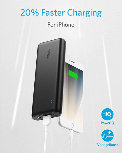 Anker PowerCore 20000 mAh | High‑Capacity Portable Charger | Black
