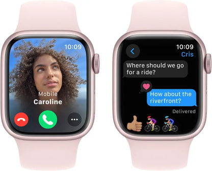 Apple Watch Series 9 (2023) – 45mm GPS Wi-Fi – Aluminum Case with Black Sport Band