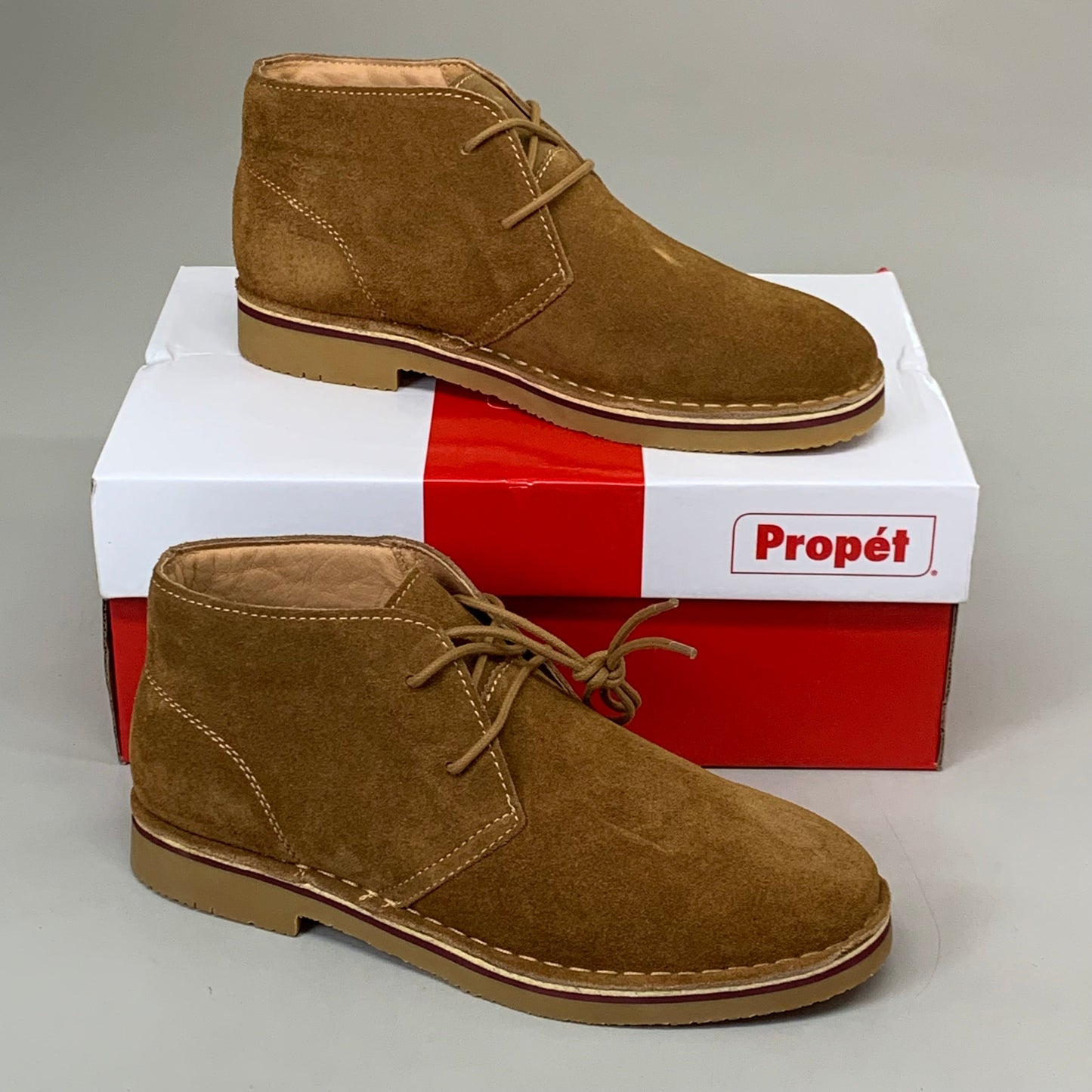 PROPET Findley Chukka Boot M(D) Men's SZ 8.5 Tan MCX012STANEM-08H