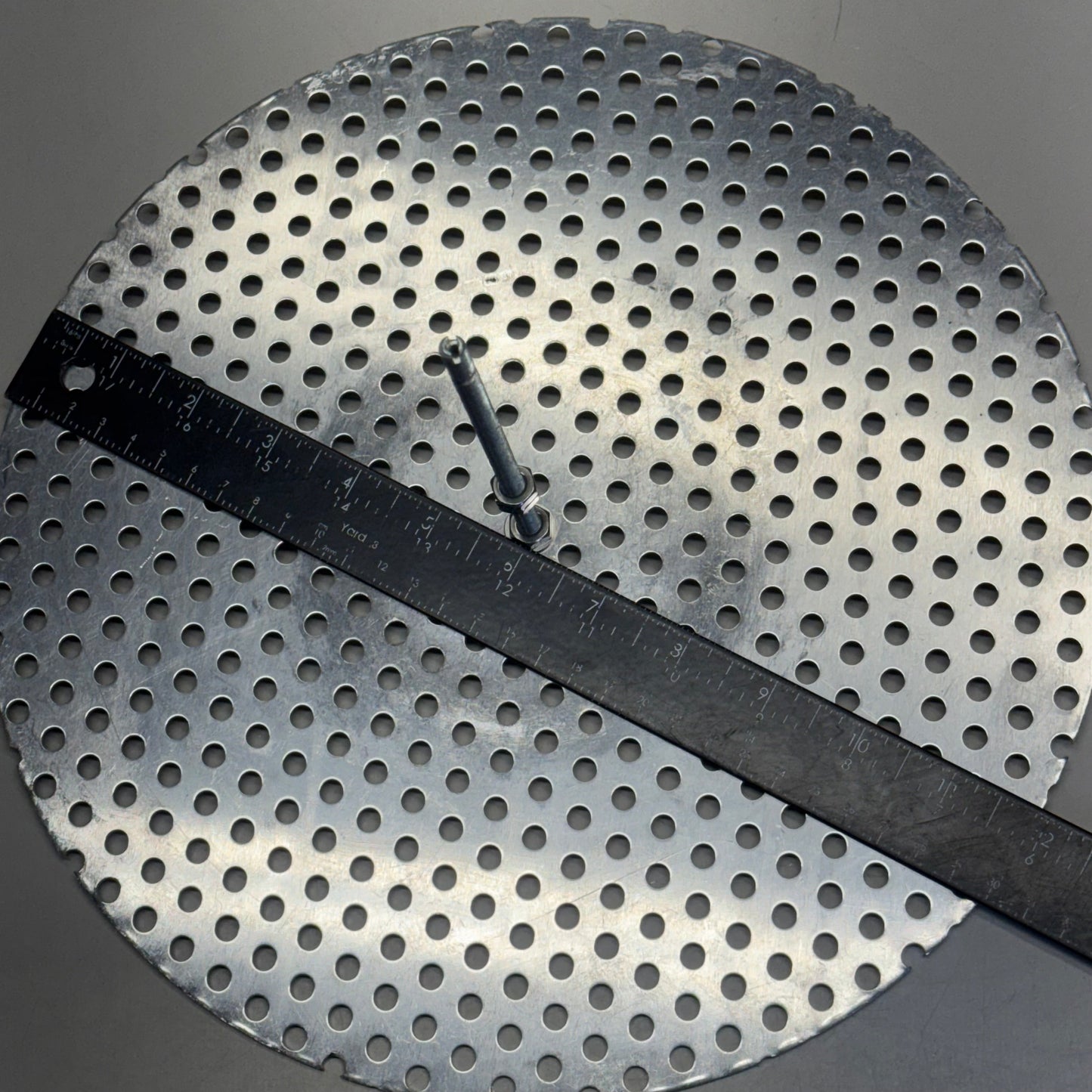 Metal Perforated Filter Disc (2 Pack) Sz 12” Gray