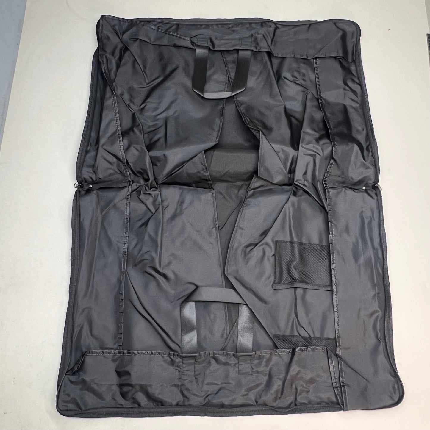 SEASON Zip Garment Bag W/ Handles, Pockets & Clear Name Slip 27"x20" Black