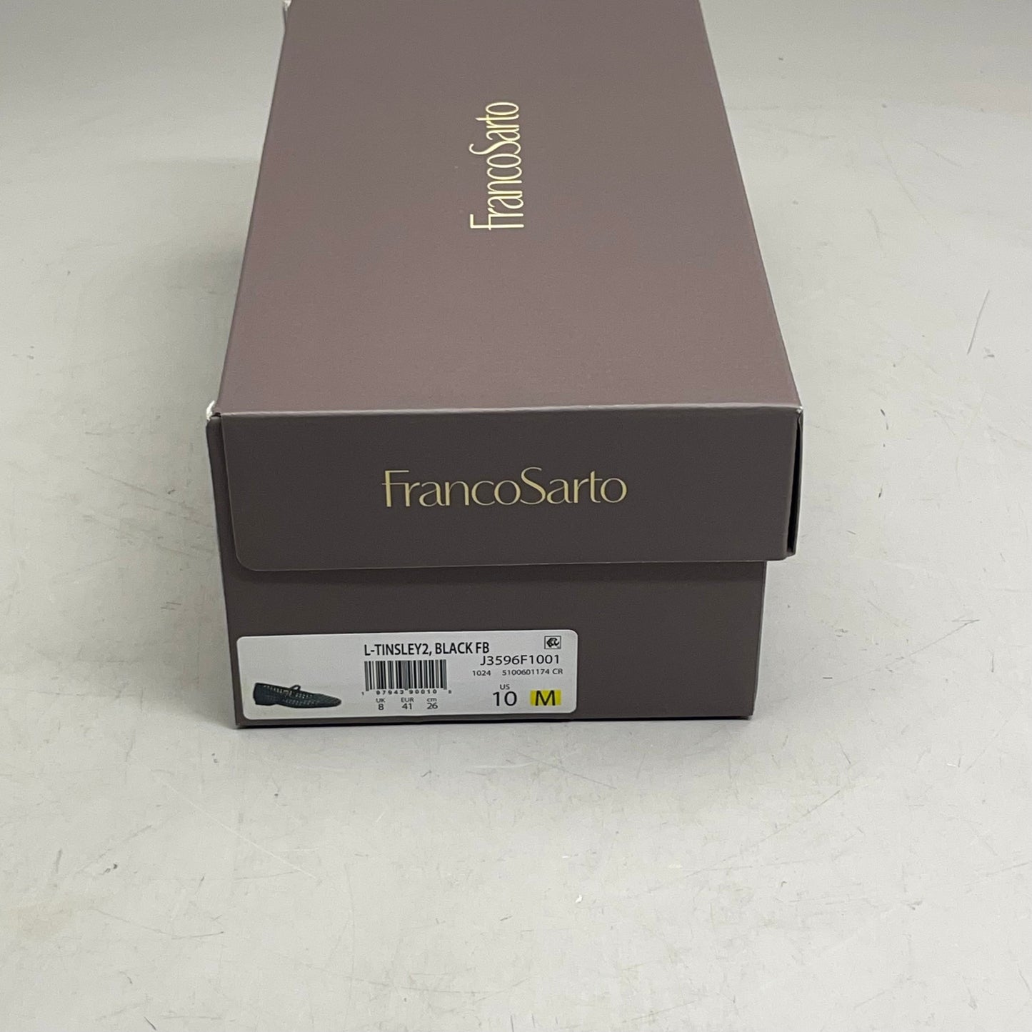 FRANCO SARTO L-Tinsley Mary Jane Women's Flat SZ M 10 Black