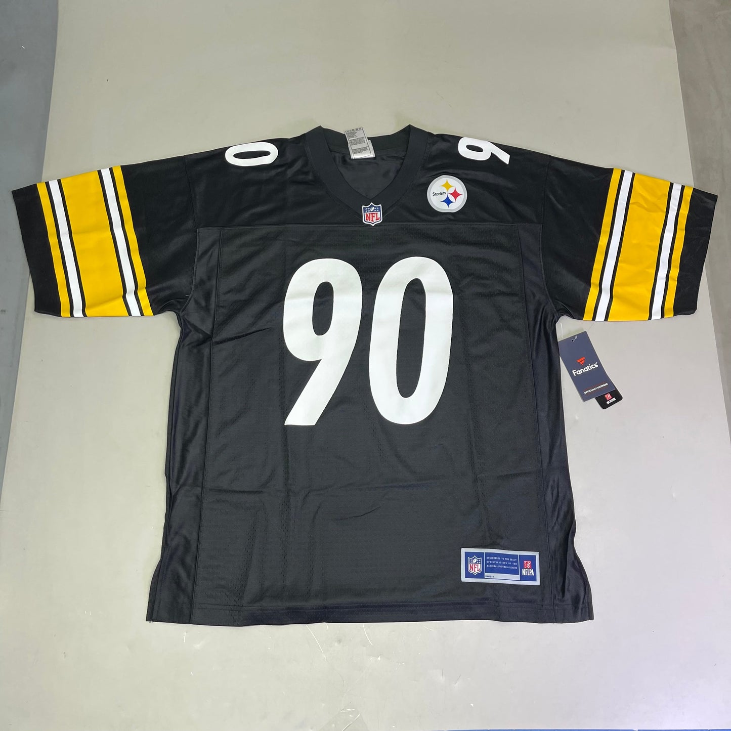 FANATICS Pittsburgh Steelers #90 T.J. Watt Home Jersey Large 427M-PSPL-7LF-4UA