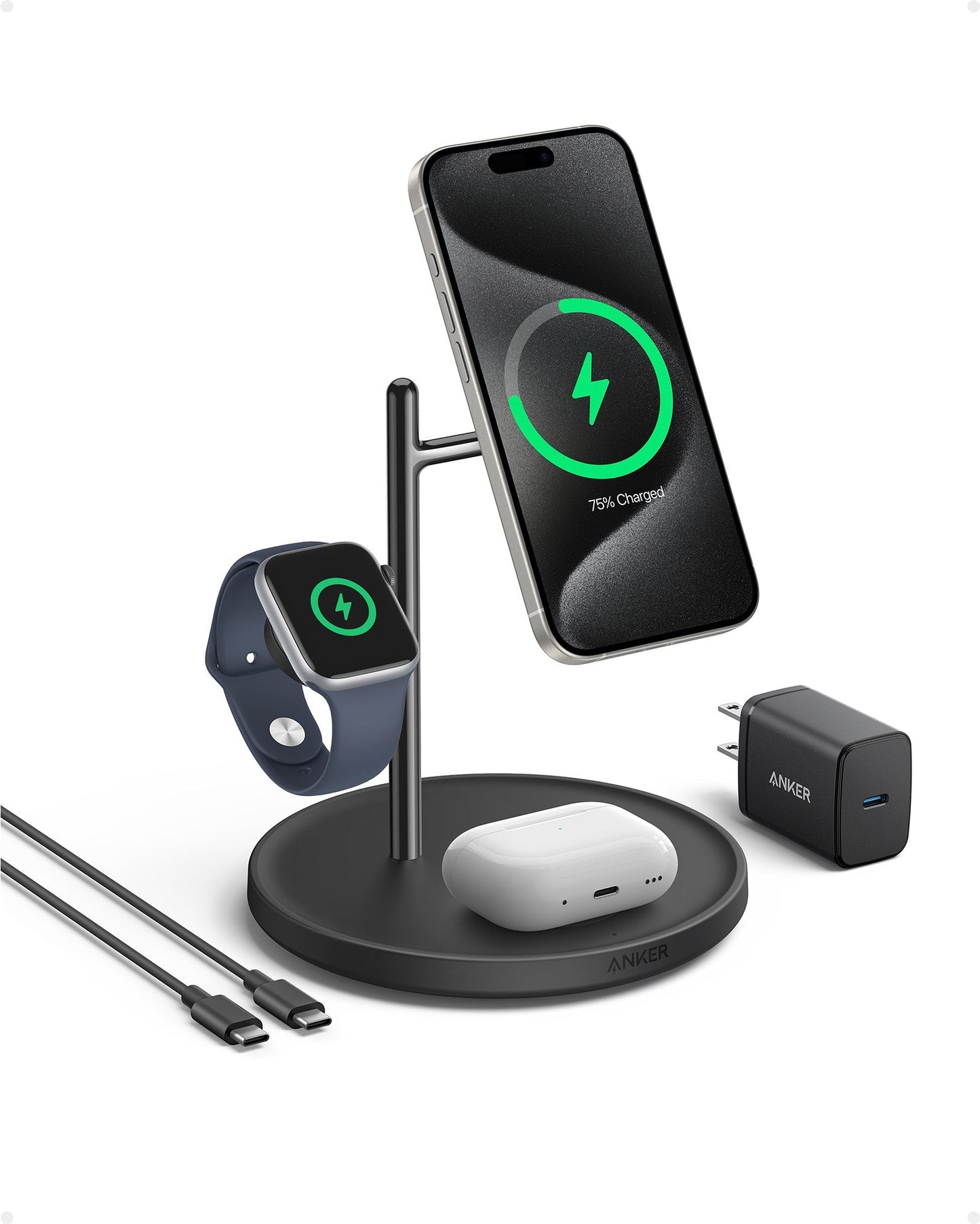 Anker MagGo Wireless Charging Station (3-in-1 Stand)