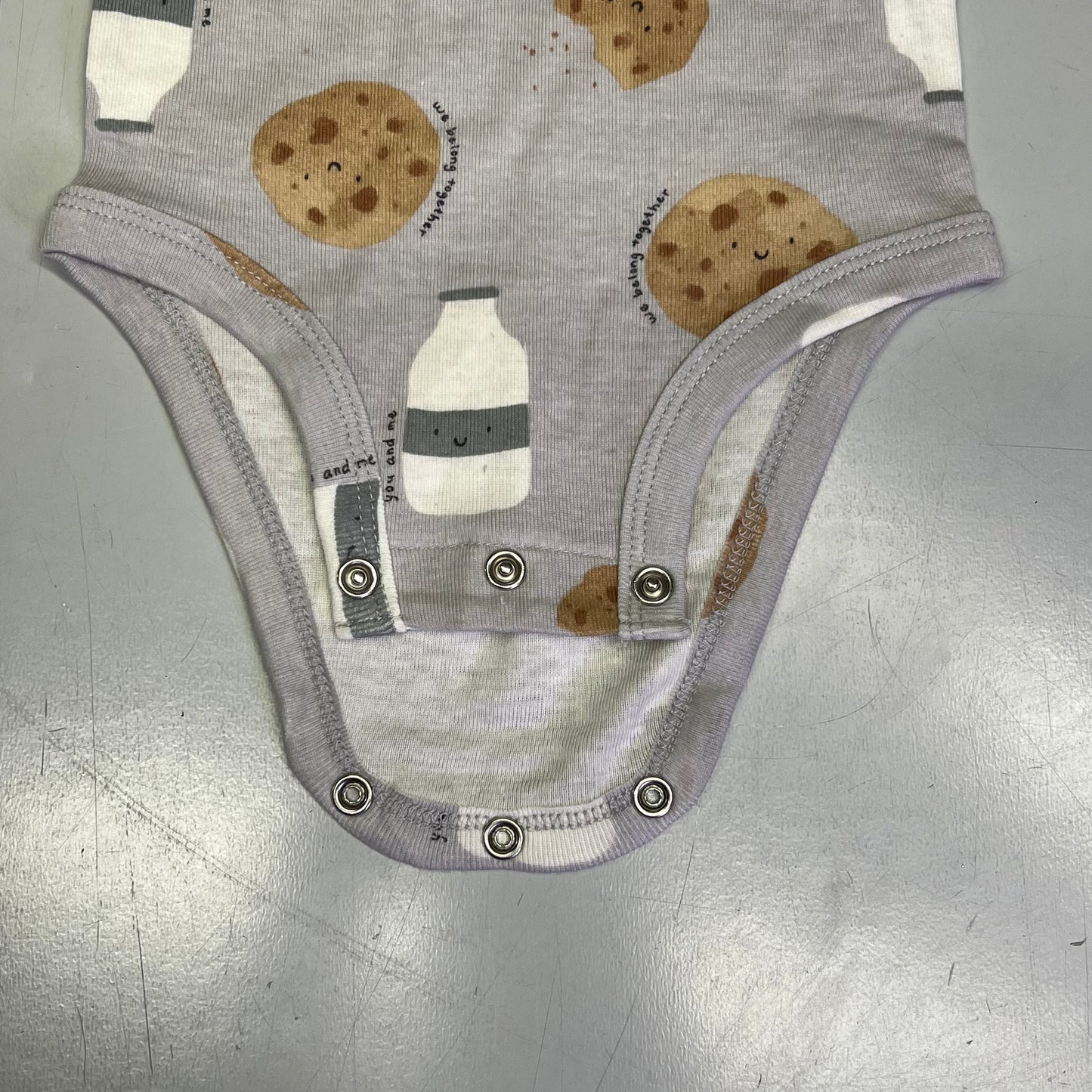 CARTERS (5 PIECE SET) Milk & Cookie - Animal Bodysuit Baby Boys Sz 6M Blue/White