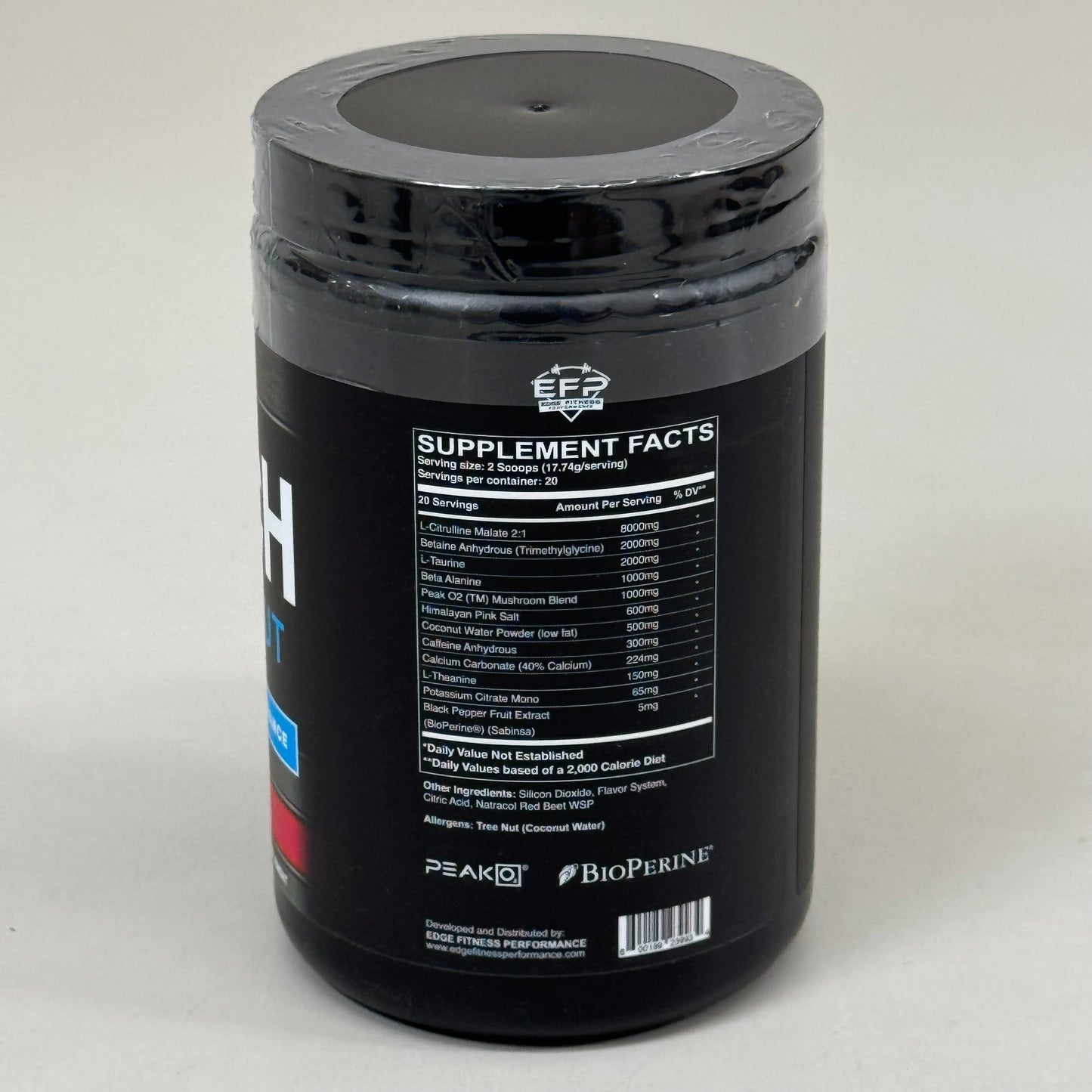 EDGE FITNESS Clutch Pre-Workout Energy in Strawberry Margarita Flavor 10/26