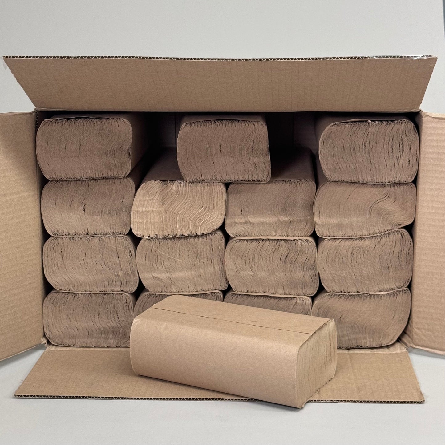 TORK (4,000 TOWELS TOTAL) Natural Multi-Fold Hand Towel 1-Ply Brown MK 520A B