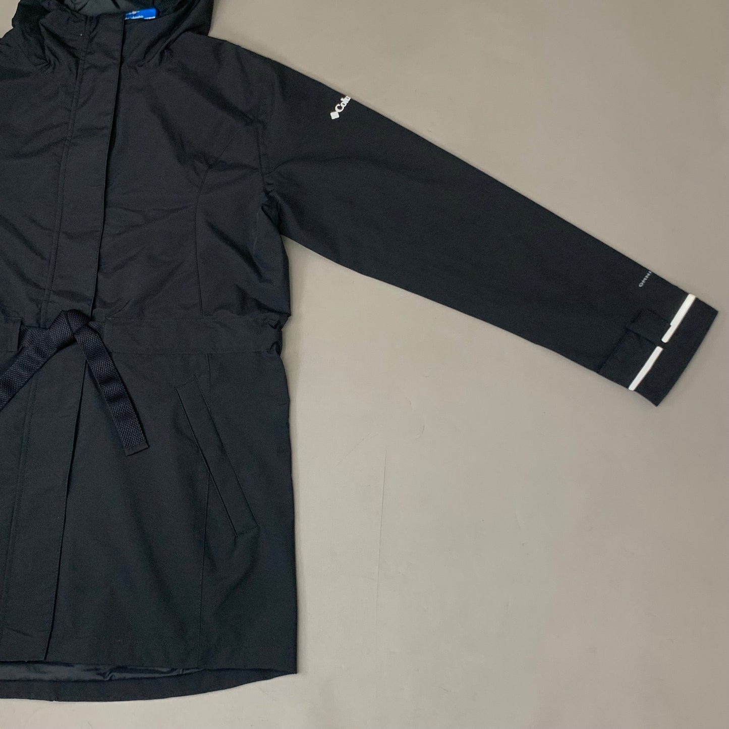 COLUMBIA Versatile Here & There Trench II Jacket Women's Sz L Black WL2409-010