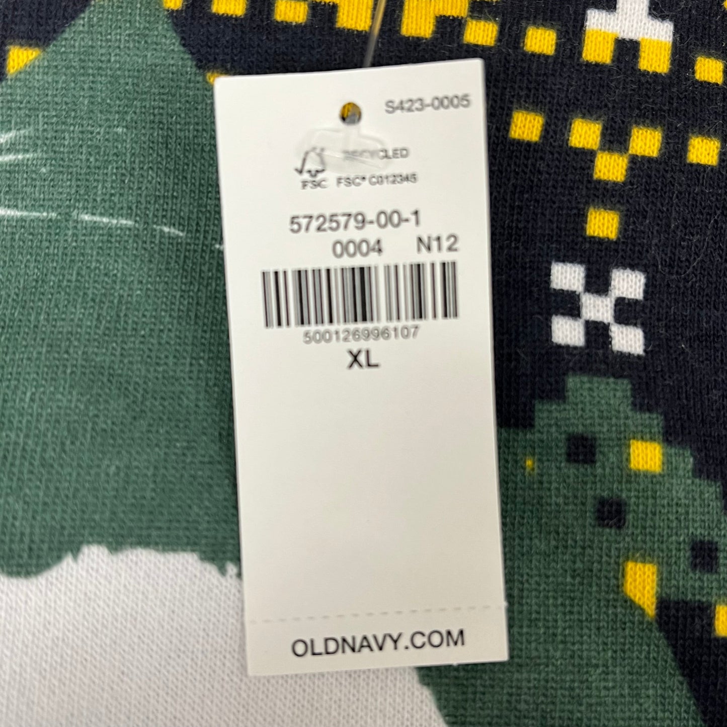 OLD NAVY Men's Christmas Holiday Buddy the Elf Crewneck Sweatshirt Sz
 XL Navy/Green 572579-00-1