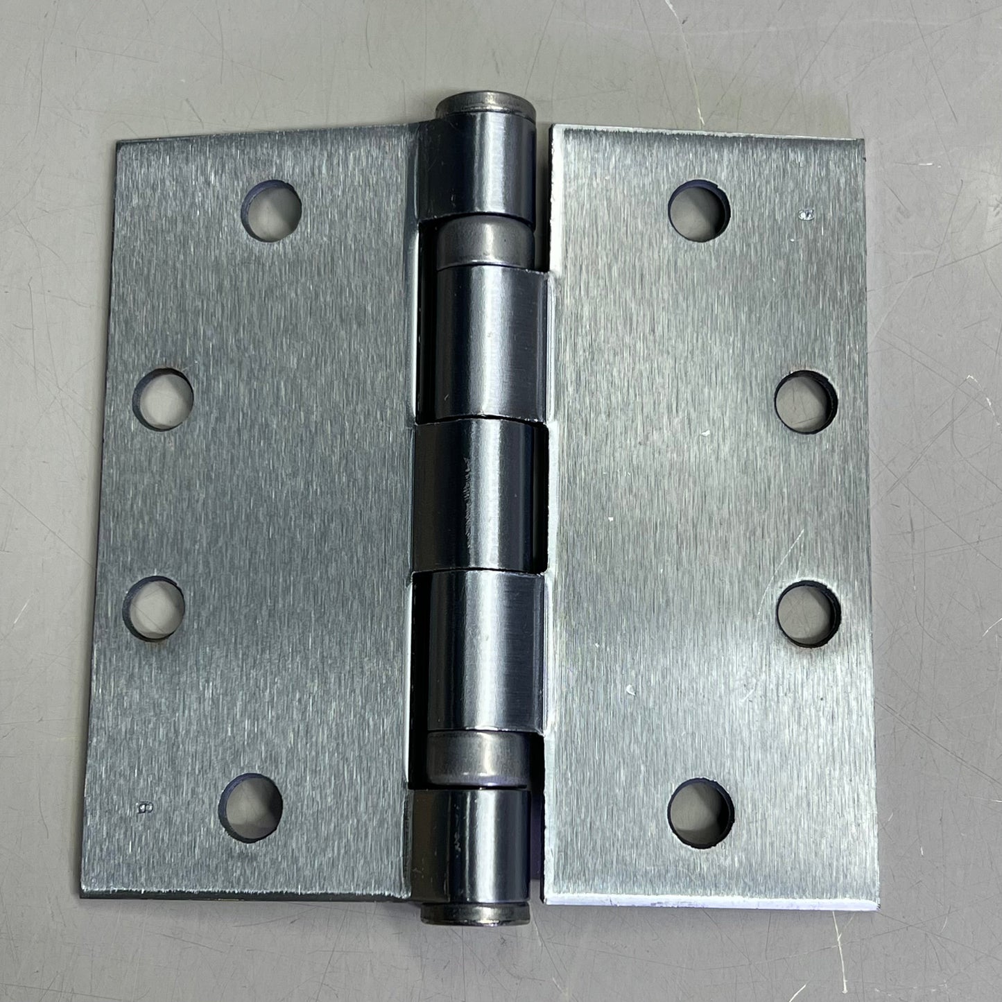 ZA@ IVES (3 PACK) Ball Bearing Hinges w/ Hardware 4.5″ x 4.5″ Satin Chrome  HINGE 323