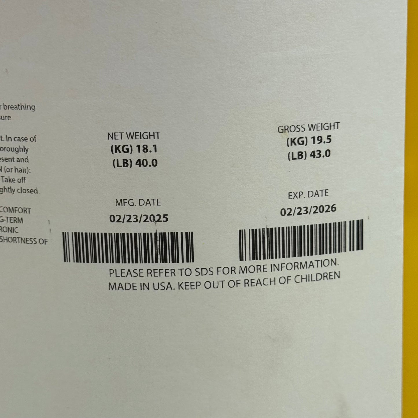 LINEX LINE-X XS-100 ISOCYANATE 40 Lbs BB 02/26