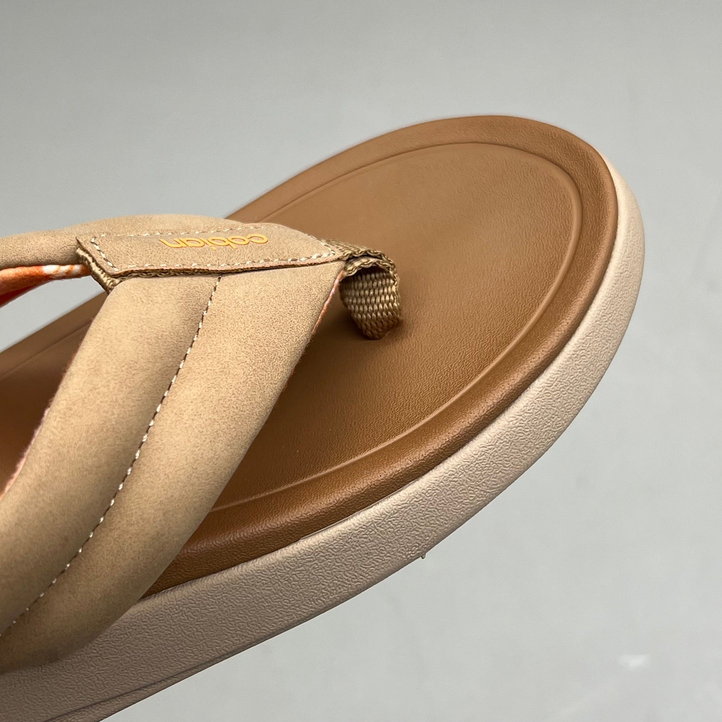 COBIAN Darby Synthetic Suede Strap Sandals Women's Sz 6, EU 35.5 Tan DAR24-230-6
