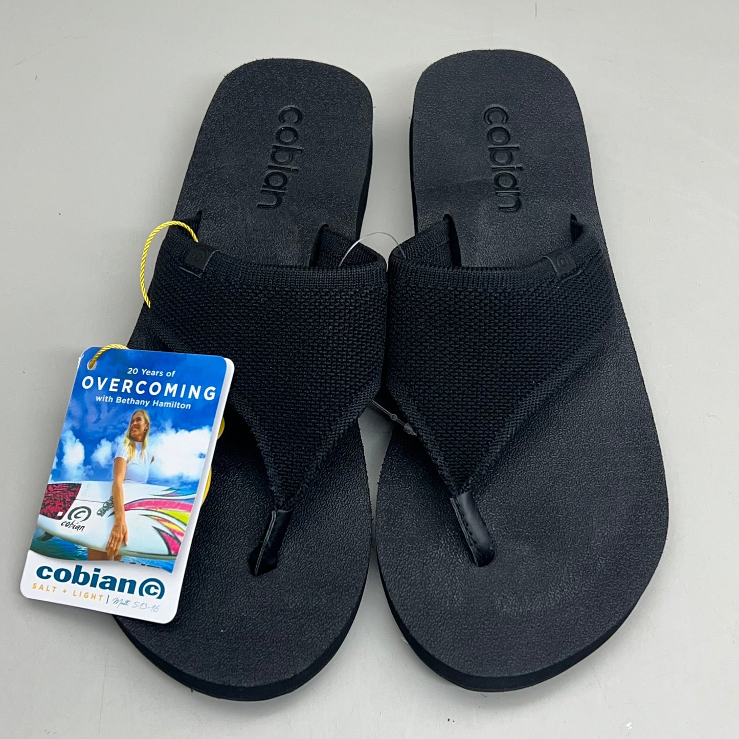 COBIAN Bermuda Bounce Sporty Style EVA Outsole Women's Sz 9, EU 39.5 Black BEB24-001-09