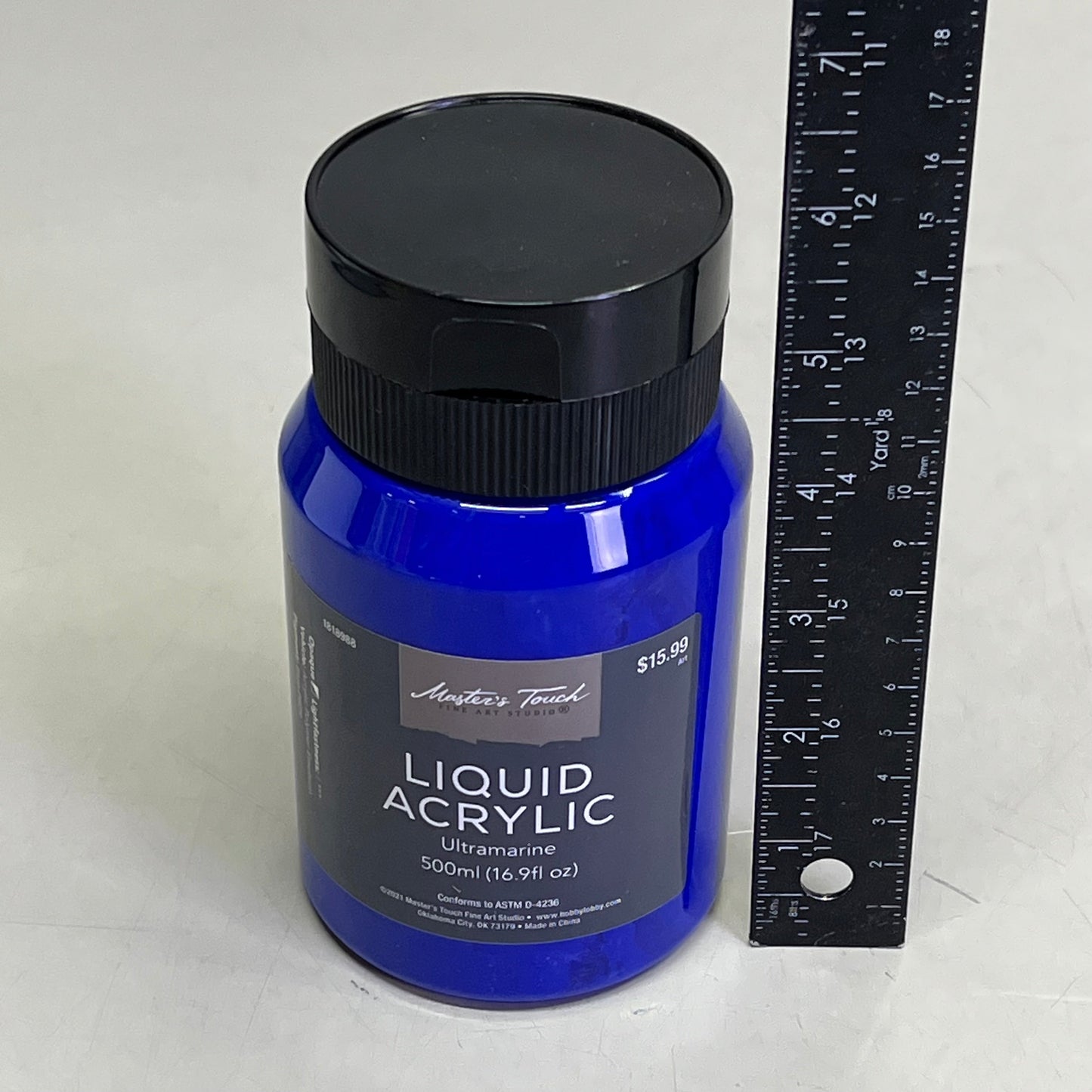 MASTERS TOUCH (2 PACK) Liquid Acrylic Artist Paint 16.9fl oz Ultramarine 1818988