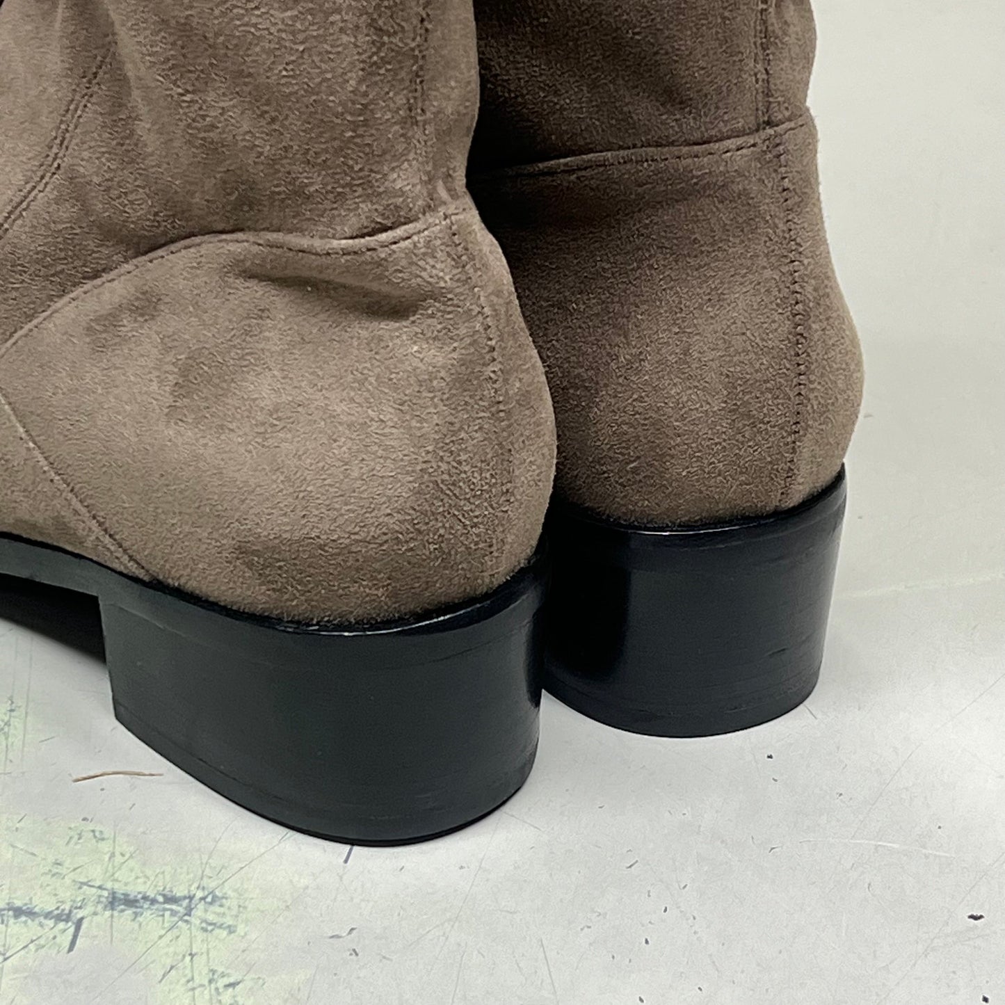 MARC FISHER  LTD Over The Knee Boot Pointy Toe Partial Zip Women's Sz 8.5 Brown
