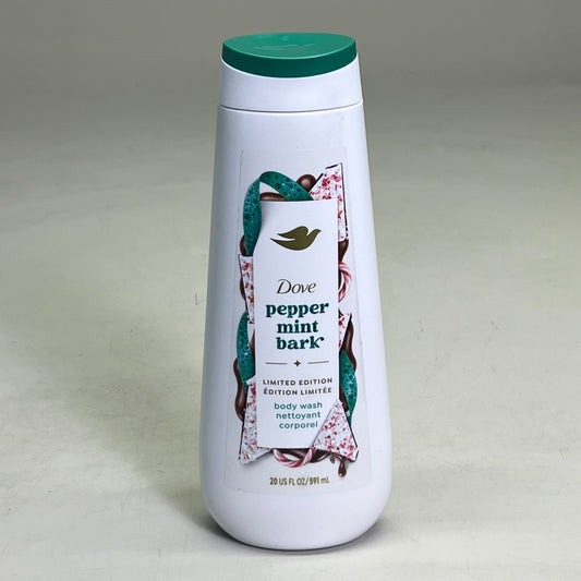 DOVE (2 PACK) Pepper Mint Bark Body Wash 20 fl oz White
