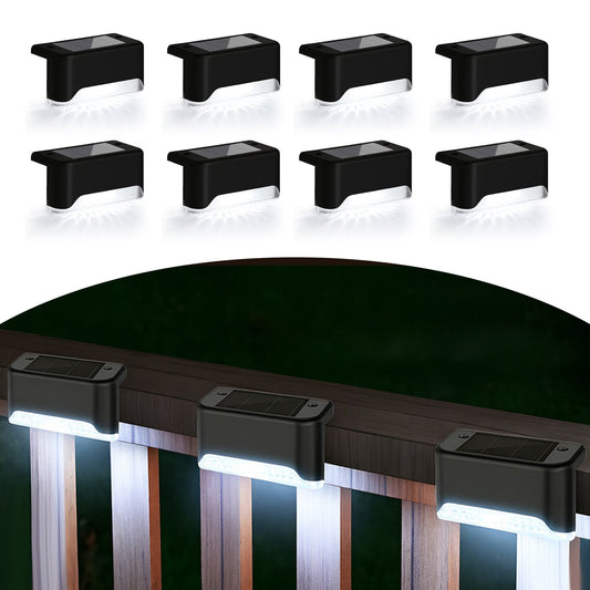 8-Pack Solar LED Deck & Step Lights