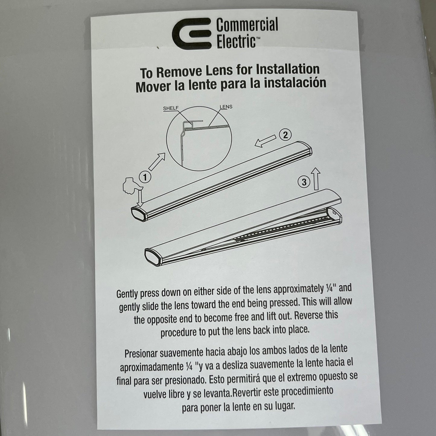COMMERCIAL ELECTRIC High Output Wrapround Light 4ft, White 1001820735