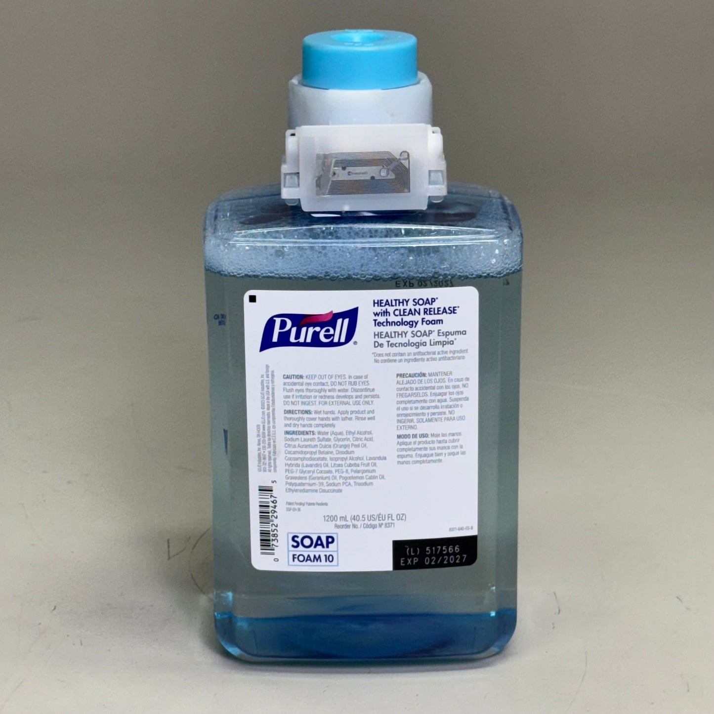PURELL Foam Handwash Soap (2 Pack) 40.5 fl oz 8371-02 Light Blue BB 02/27