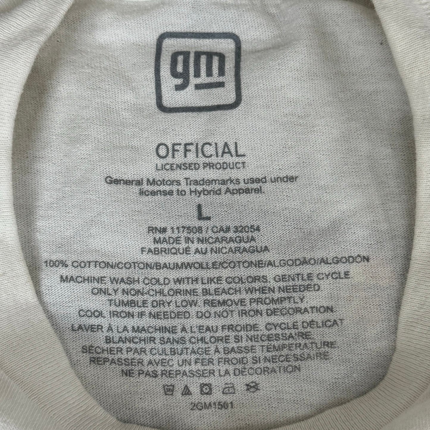 URBAN Men's Chevy Truck Graphic T-Shirt Sz L White 91022855