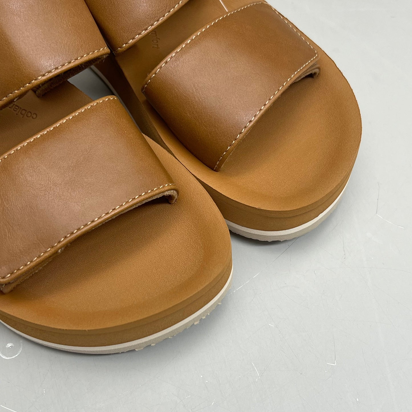 COBIAN Dana Rise Elevated Flatform Style Slide Women's Sz 10 Tan DNA24-230-10