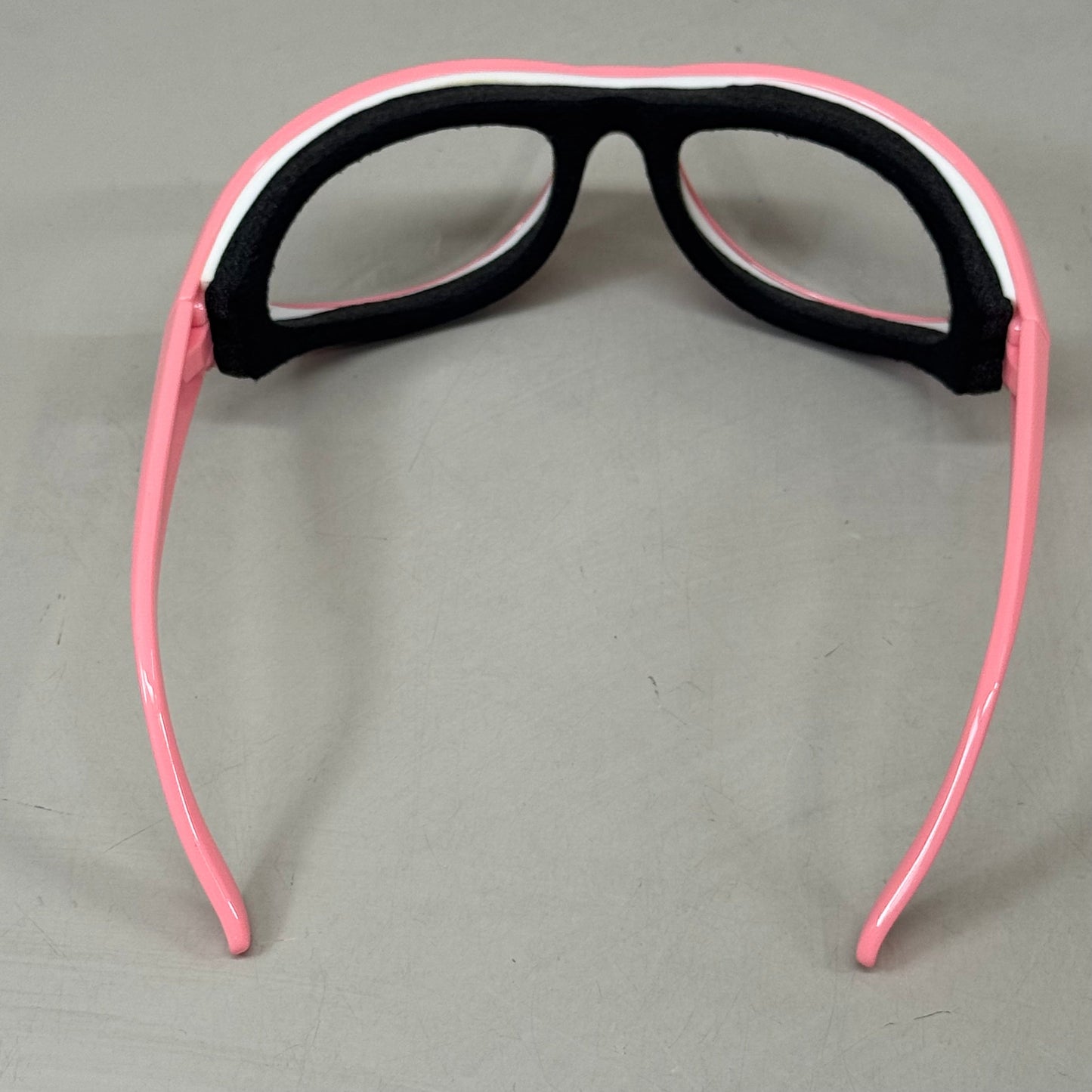 RSVP Tear & Fog Free Foam Seal Onion Goggles Black W/ Pink Frame