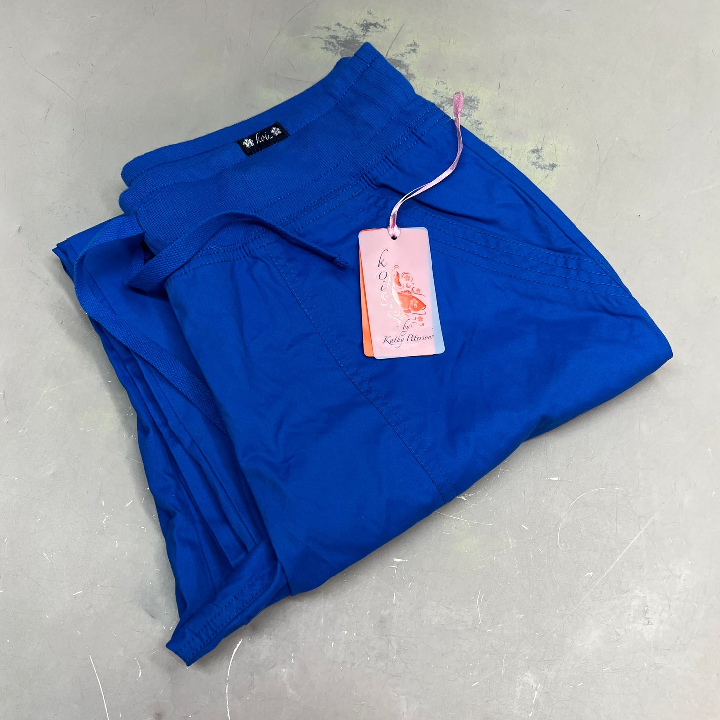 KOI Classic Morgan Scrubs Pants  Women's Sz M Tall Royal Blue 713-T-020