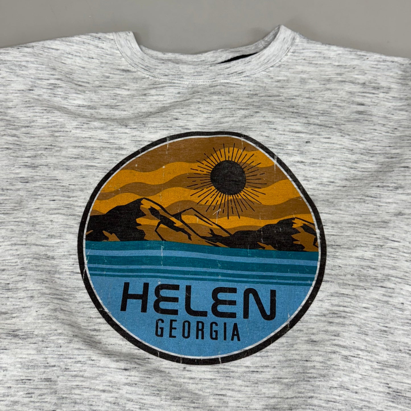 LONEROCK Helen Georgia Crew Sweatshirt Sz 2X-Large Grey/White