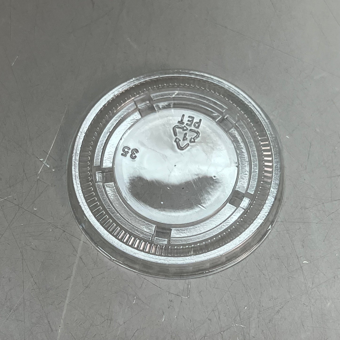 ZA@ EVO PAK (2,500 PACK) Tight Fitting Portion Cup Lids PET Fits 1.5/2.0/2.5oz Clear LCP2
