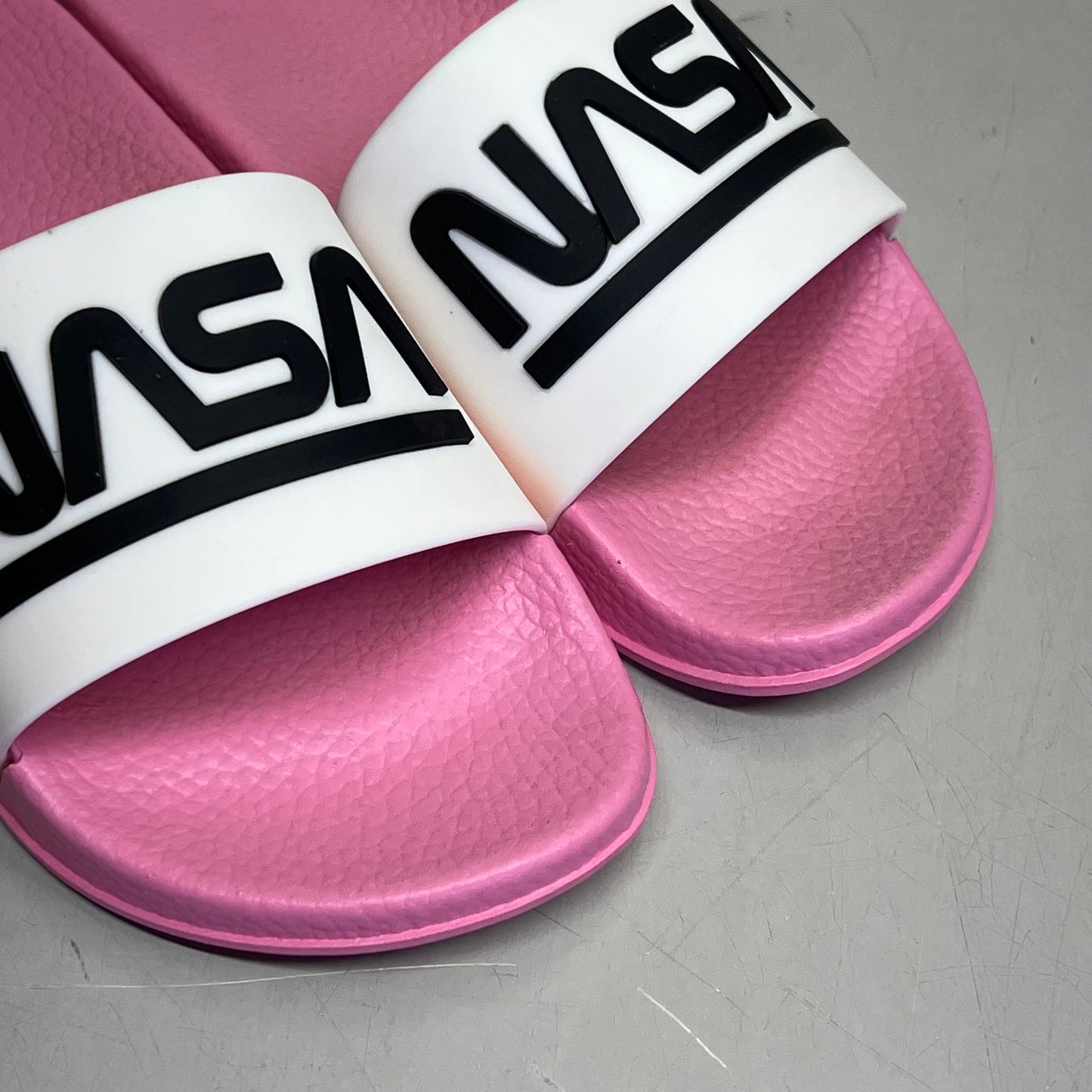 NASA Lightweight Slip-On Crater-G Sandal Slide Girl's Sz 12M Pink/White NS202526