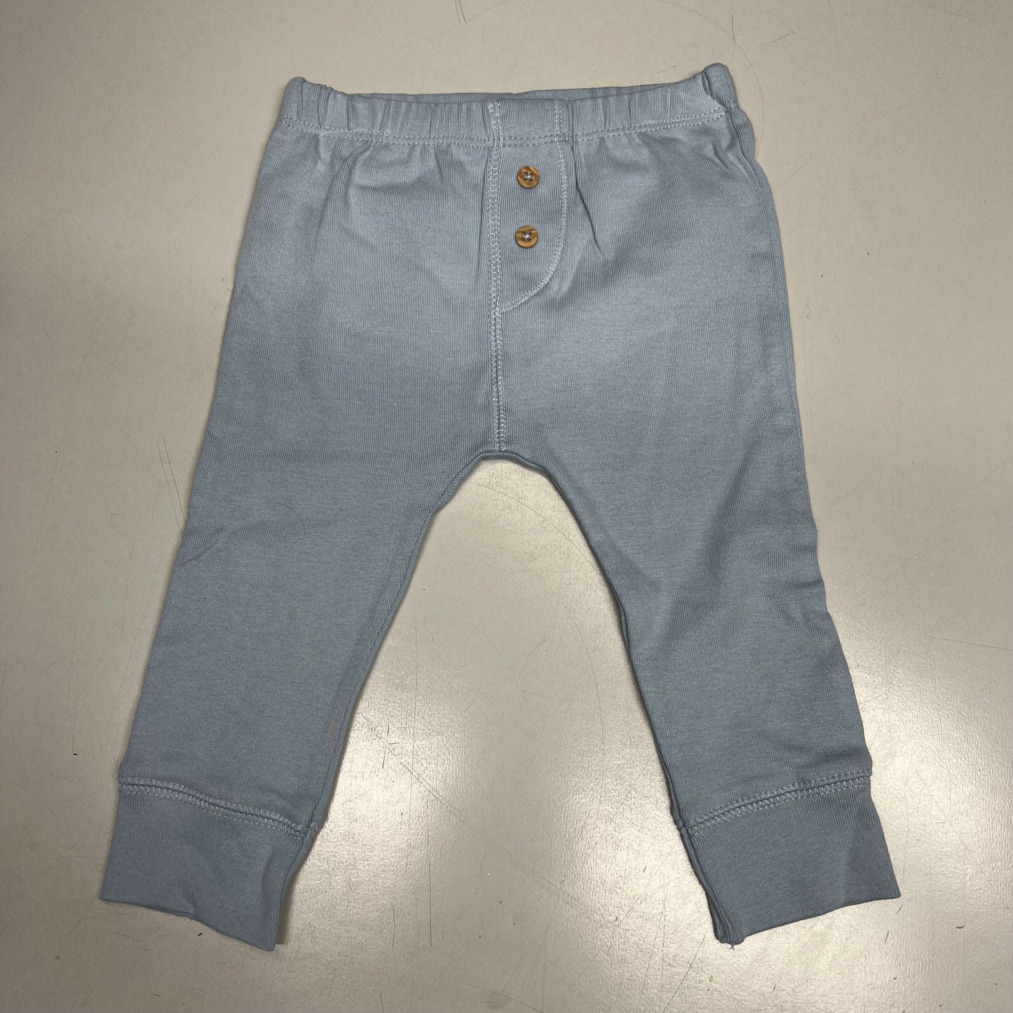 CARTERS (SET OF 2) Pull-On 100% Cotton Pants Baby Boy's Sz 6M Blue 1S99510