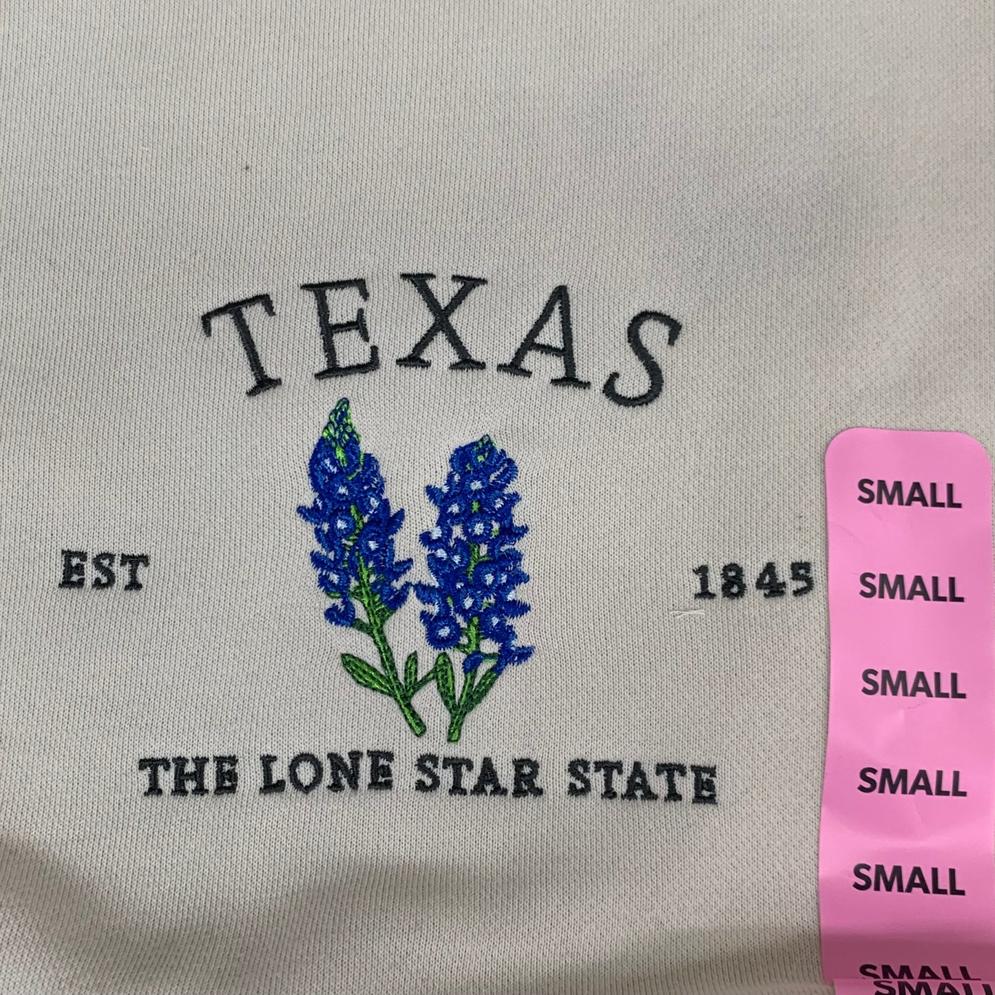 STATE OF MINE Women's Texas Lone Star State Sweatshirt Sz-Small Stone 15711