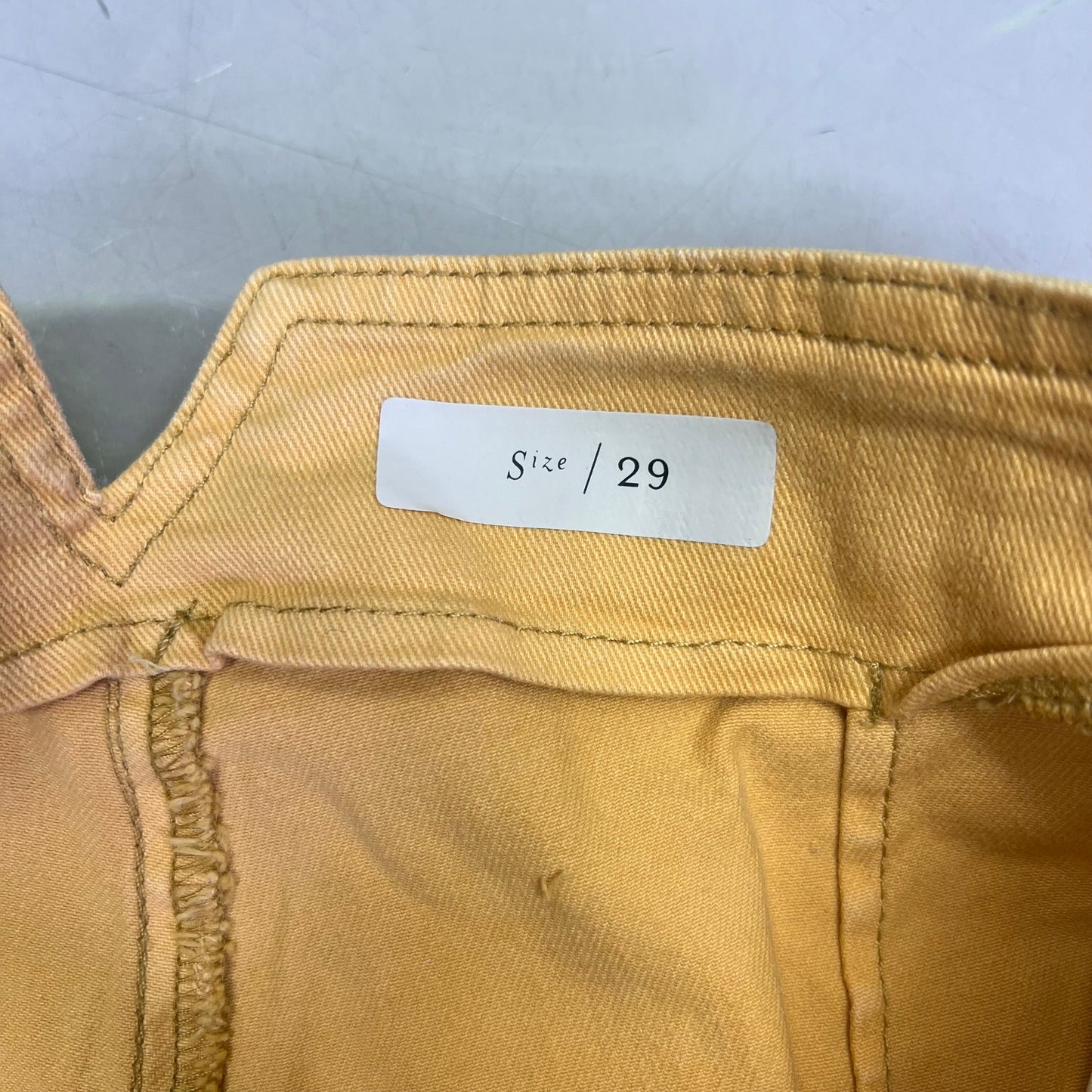 ANTGROPOLOGIE Pilcro Button W/ Hip Belt Jeans Women's Sz 29 Yellow (Pre-Owned)