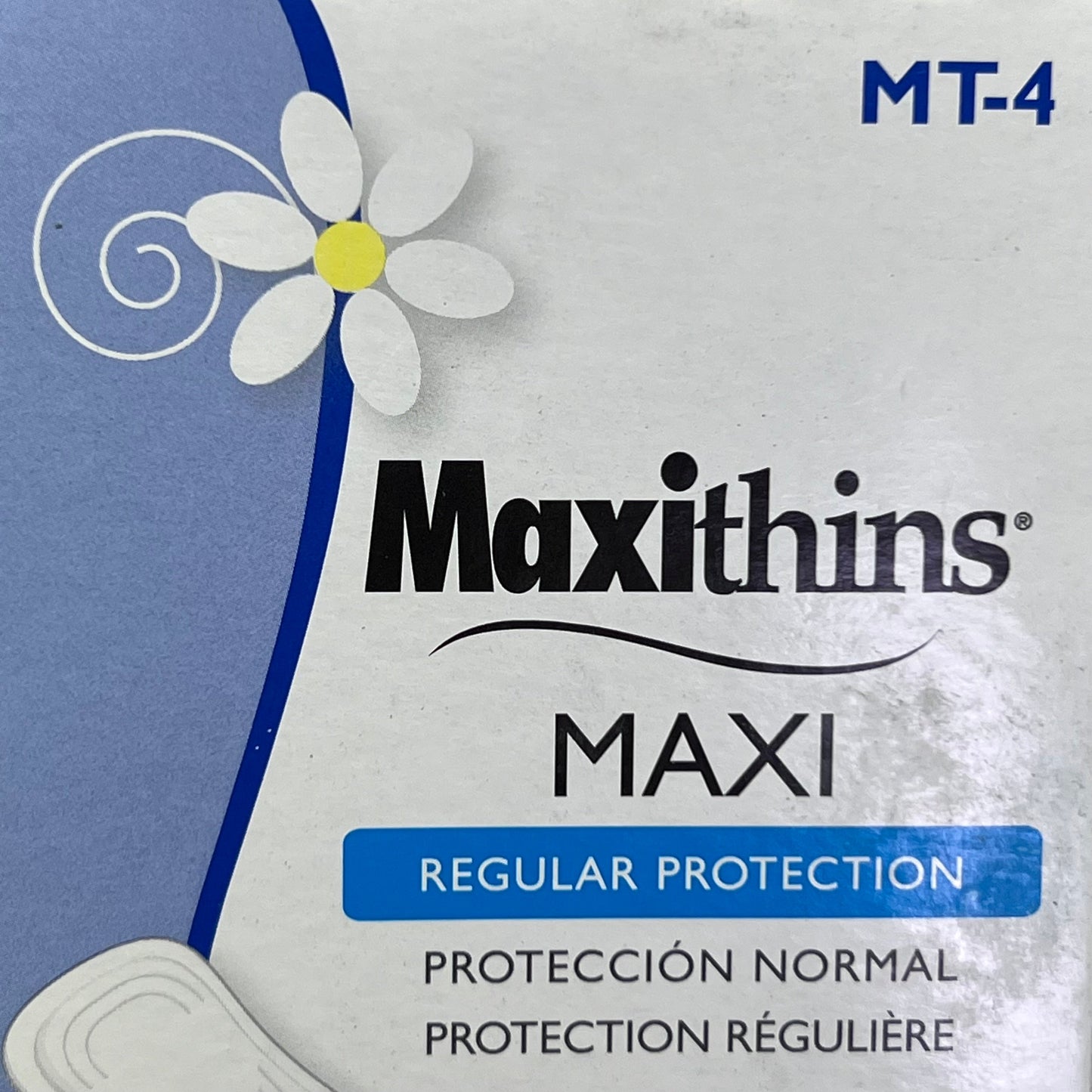 ZA@ HOSPECO (250 PACK) Maxi Thin Sanitary Napkin No. 4 Regular Protection MT-4 (AS-IS, Distressed Box) A C