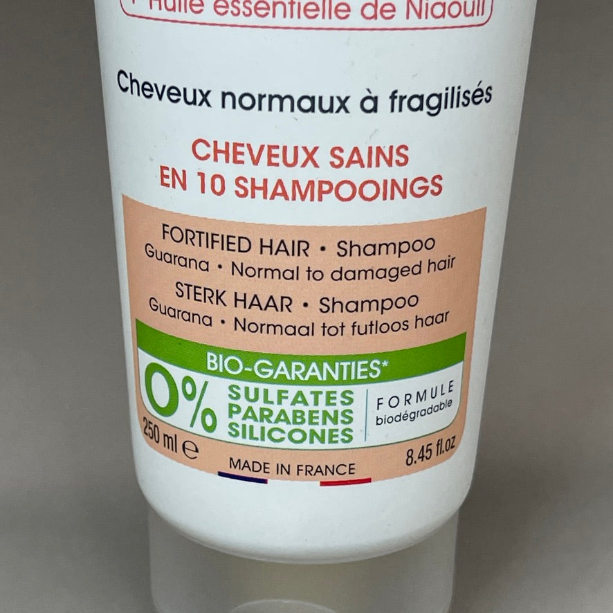 SO BIO ETIC (3-PACK) Shampooing Cheveux Fortifies Guarana Bio Shampoo 8.45 FL OZ (New)