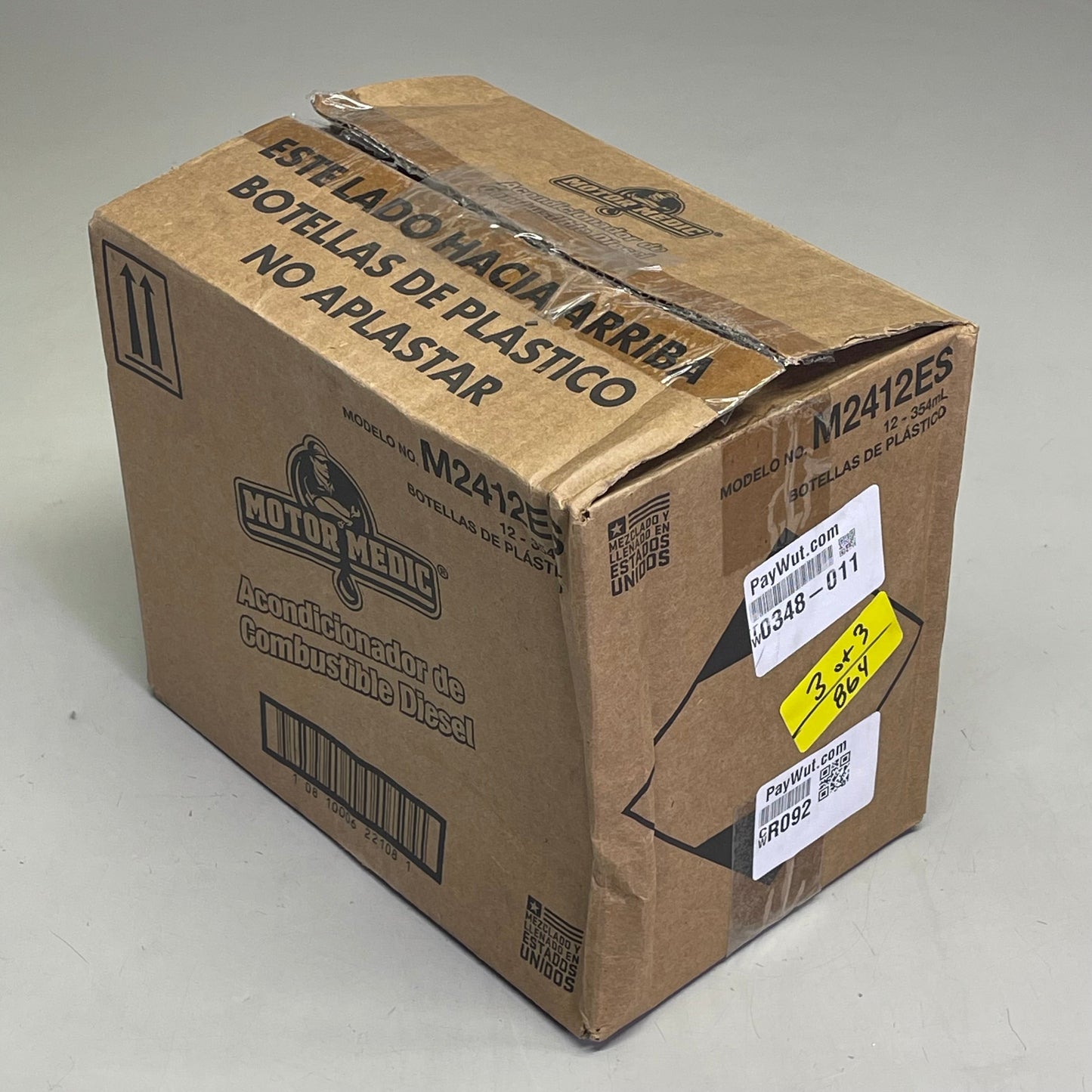 MOTOR MEDIC (12 PACK) Diesel Fuel Conditioner Gunk 12 oz (Treats 20 gal) Grey M2412