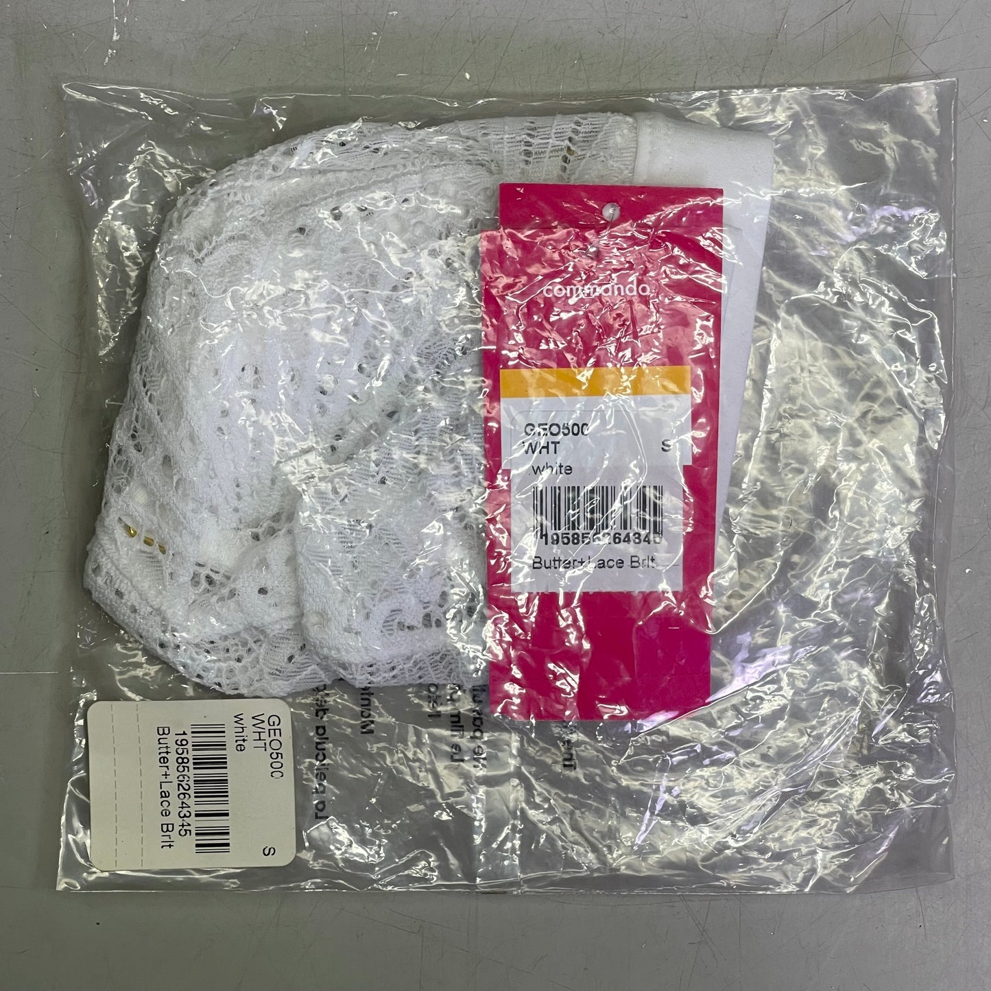COMMANDO Butter + Lace Bralette Small White GEO500WHT