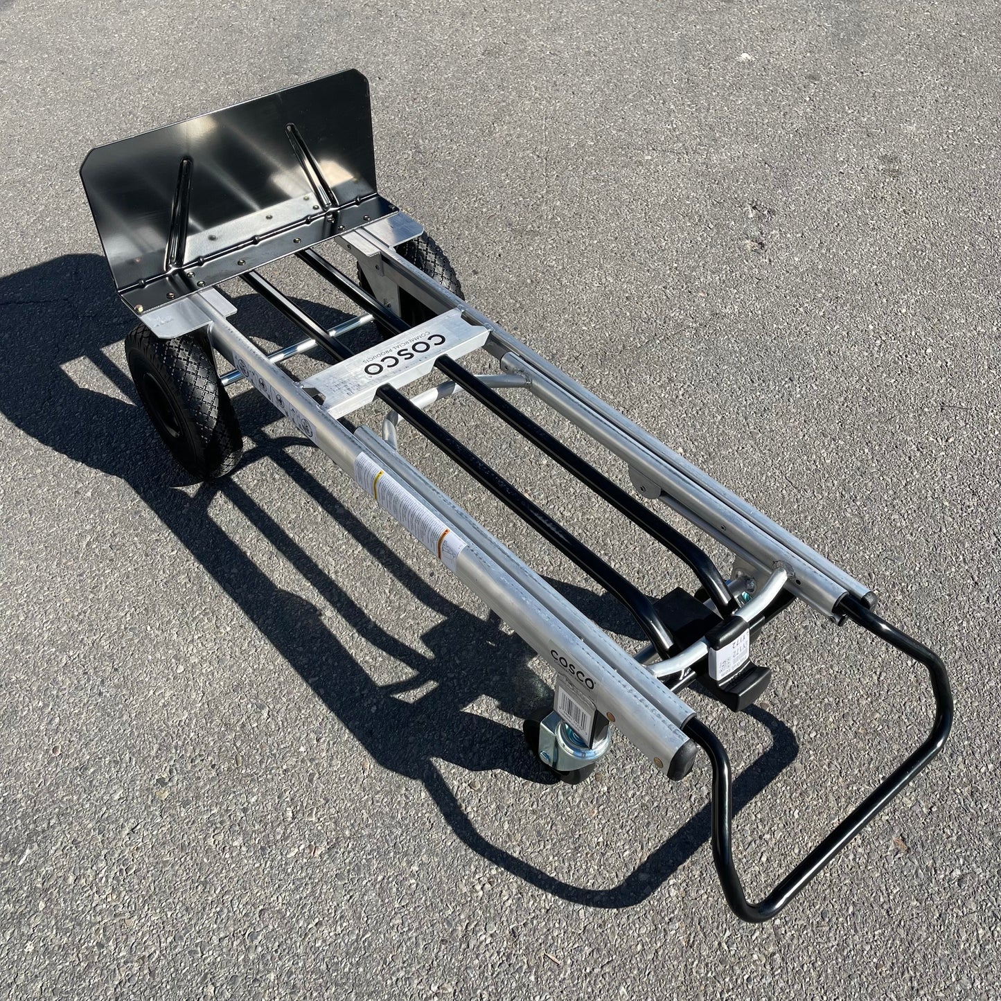 COSCO 2-In-1 Hybrid Handtruck Silver & Black 12204ASB1E