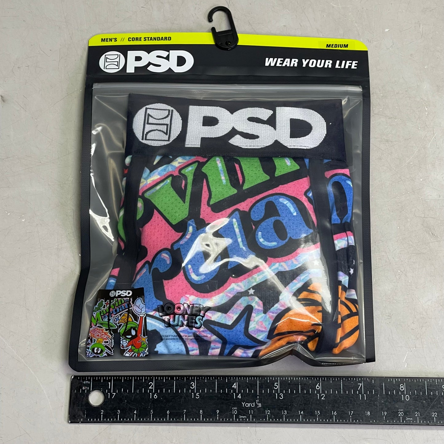 PSD Looney Tunes Marvin The Martian Boxer Briefs Small HOLO MARTIN